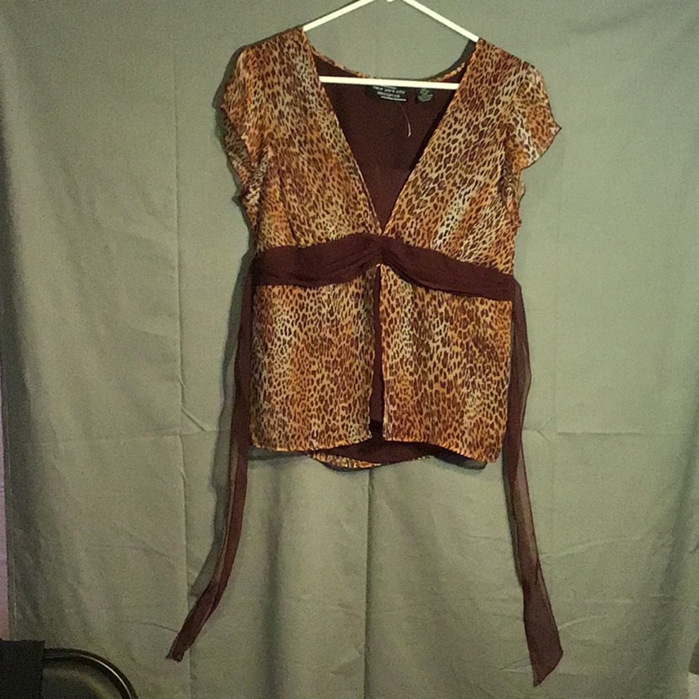 NEW YORK CITY DESIGN CO women’s top 100% silk sz S